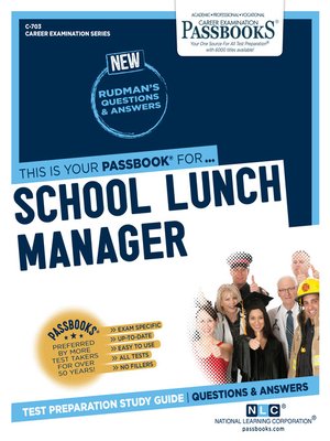 cover image of School Lunch Manager
